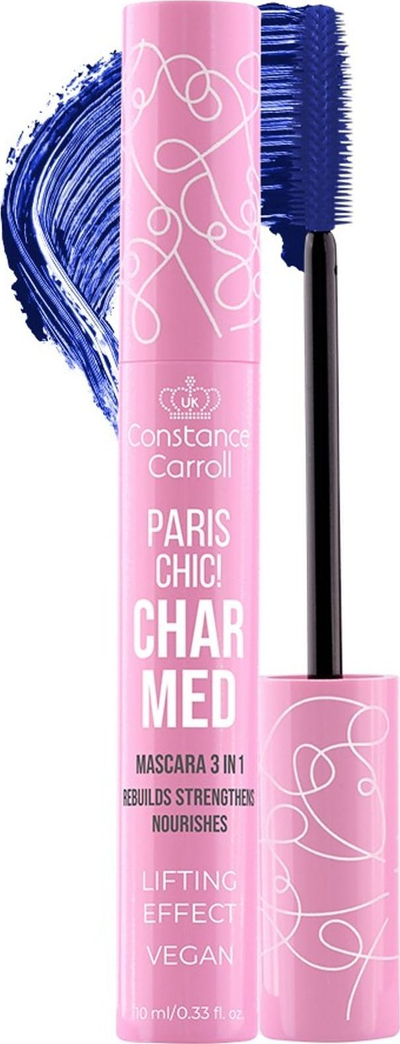 Maskara CONSTANCE CARROLL Charmed, 10 ml, blu elektrike