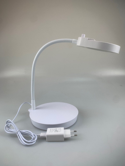 Lampë tavoline Domoletti PD-4S-1, LED 3.5W, e bardhë