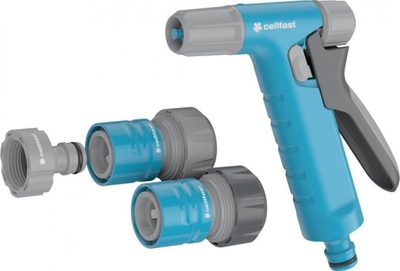 Set spërkatësi për kopësht Cellfast Hydron 50-761, 3/4", blu gri