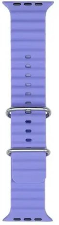 Rrip ore iWear S1 Grooved, silikon i butë 20mm, për Apple Watch 49mm 45mm 44mm 42mm, lejla