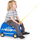 Детски куфер Trunki Ride-On Police Patrol Car Percy, 18L, син