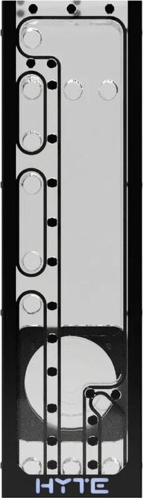 Rezervuar ftohës uji Stealkey Customs HYTE Y60 Stealkey60, distroplate, RGB adresues, plexiglas transparent i zi