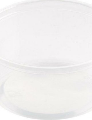 Kupa sallate Delipack Round PP 250 ml, set 20x50 copë, transparente