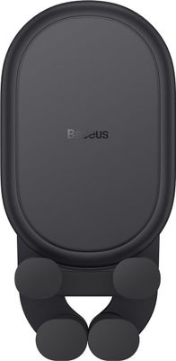 Mbajtëse telefoni për veturë Baseus Stable Gravitational, montim në grilë ajri, gravitetale, e zezë