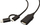 Kabllo USB (2.0), USB A F + M- USB micro B M, 1m, i rrumbullakët, e zezë