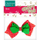 Fjongo zbukuruese Craft with Fun Christmas Series, për Krishtlindje, kuqe jeshile me pika të bardha