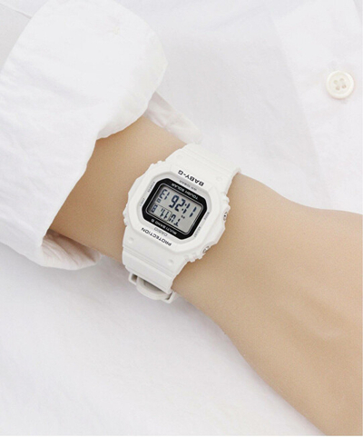 Orë për femra Casio G-Shock Baby-G BGD-5650-7ER, e bardhë