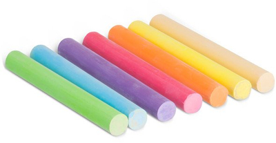 Shkumësa për tabelë Creativ Company Blackboard Chalk Color, 10 copë, shumëngjyrëshe