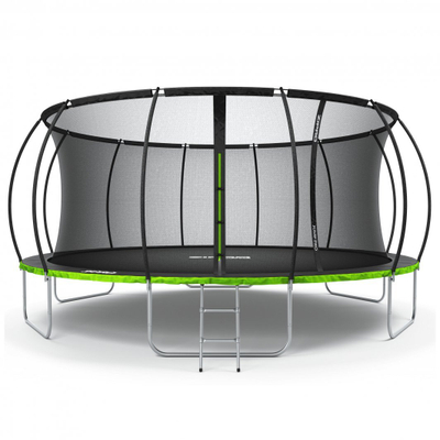 Trampolinë me rrjetë të brendshme Zipro Jump Pro, 496 cm, e zezë