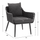 Set dhomë ndenjeje metal + wicker HM5711, gri