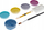Set boje fytyre STARPAK Butterfly, 6 ngjyra, shumëngjyrësh