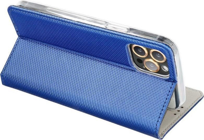 Futrollë magnetike Smart Magnet Book për Samsung Galaxy A20e, tip portofol, me këllëf TPU, blu navy