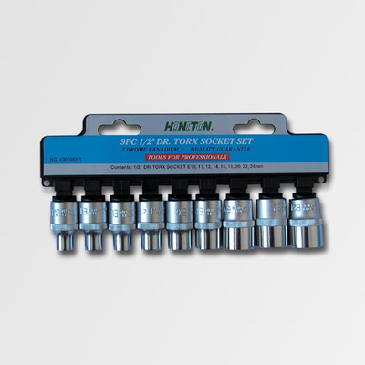Set priza Honiton Torx, 1/2" ,E10-E24, 9 copë