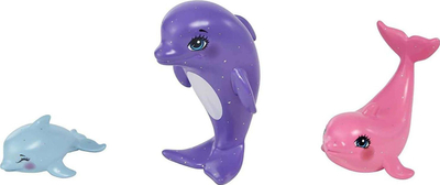 Set lodrash Mattel Enchantimals Dorinda Dolphin, kukull 15 cm, 3 delfinë, shumëngjyrësh