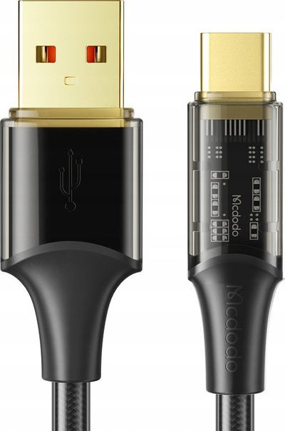 Kabllo karikimi Mcdodo Strong Fast, USB në USB C, 100W 6A, 1.2m, i zi