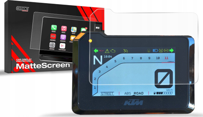 Fletë mbrojtëse GRIZZ MatteScreen për ekranin e KTM 1390 Duke R 5\", mat, transparente