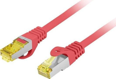 Kabëll rrjeti Lanberg Patchcord CAT.6A, S/FTP, 1m, i kuq