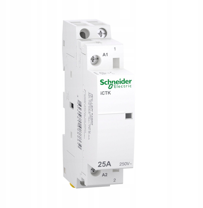 Kontaktor modular Schneider Electric iCTK50 25A, 1NO, 230V, i bardhë