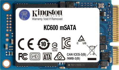 Disk SSD Kingston KC600, 1TB, mSATA SATA III