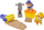 Set lodrash Spin Master Rubble &amp; Crew Build-It Figure Pack, figura 2 copë, rërë kinetike, shumëngjyrëshe