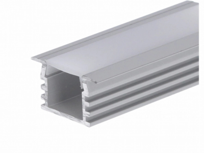Алуминиумски LED профил KA Kluś Pds4-K, 2m, млечна капак, сив анодиран