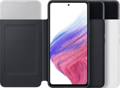 Mbrojtëse telefoni Samsung S View Wallet Cover për Samsung Galaxy A53 5G, e zezë