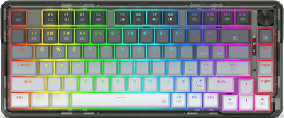 Tastierë mekanike gaming Redragon Ucal Pro, 75%, RGB, gri