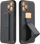 Futera telefoni Leather Kickstand, Samsung Galaxy A05, lëkurë sintetike, me stendë, e zezë