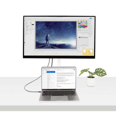 Kabllo StarTech.com Thunderbolt 4, 0.5m, 40Gbps 100W, USB-C, i zi