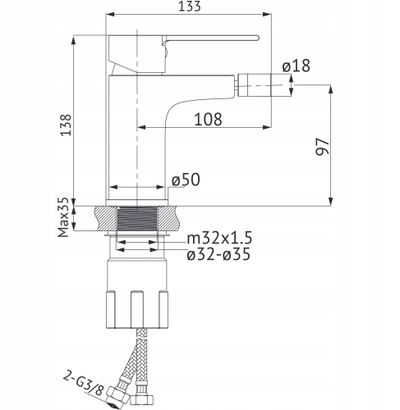 Централен миксер Virgo S951-572, 300W, сад за мешање, хром