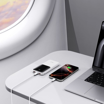 Powerbank Tech-Protect PB01, 10000mAh, 22.5W, i bardhë