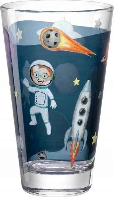 Gotë fëmijësh Leonardo Bambini Glass Cosmos, 300ml, xham transparent
