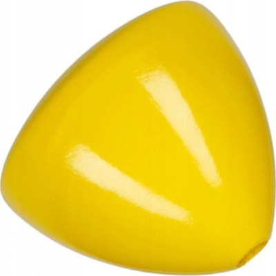 Dorezë standarde Comandante Standard Knob, dru ahu, 4.4cm, e verdhë