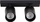 Reflektor tavani Yeelight Smart Spotlight, 2 spote, dritë smart, i zi