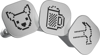 Stickers dekorativ Ledger Nano Gen 5 Badges Set 1, komplet 3 copë, gri