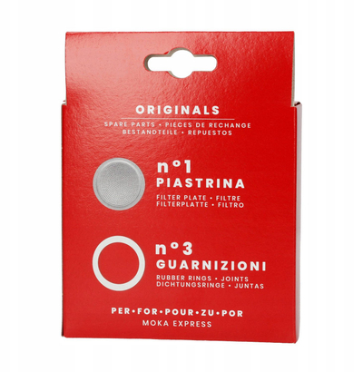 Set guarnicionesh dhe filtri Bialetti, për Moka Express Dama Break 12 filxhanë, diametër 90 mm