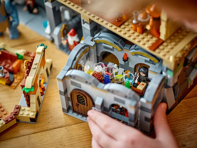 Set LEGO Harry Potter Hogwarts Castle The Great Hall, model ndërtimi, për koleksionistë, shumëngjyrësh