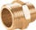 Nipël bronzi Perfexim DN15 x DN10, 1/2" x 3/8", PN16, ngjyrë bronxi