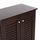 Raft për këpucë Prolly melamine wenge 2-dyersh 4 rafte 60×34×88 cm (HM9608.01)