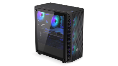 Kornizë PC Endorfy Signum 300 ARGB EY2A006, 4 ventilatorë 120mm, panel xhami anësor, e zezë
