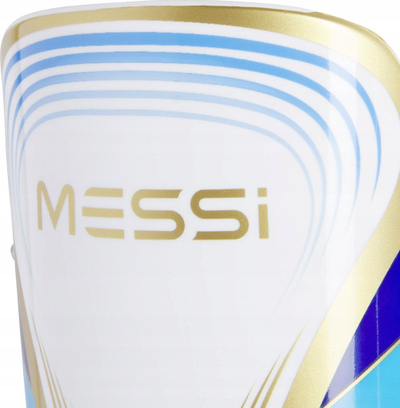 Mbrojtëse këmbe futbolli Adidas Messi SG MTC Jr, për kalamoj, me çorape, të bardha e blu