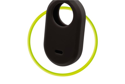 Këllëf për gjurmues Mobile Origin Samsung SmartTag2, silikon, fosforeshent, i zi
