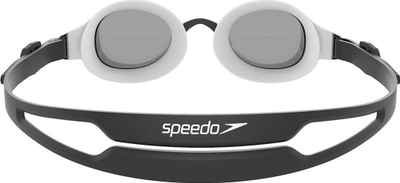Syze noti Speedo Hydropure për kalamoj, lente gri, anti-mjegull, bardh e zi