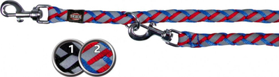 Zinxhir qeni Trixie Cavo Reflect Adjustable, 2m, reflektues, gri e zezë