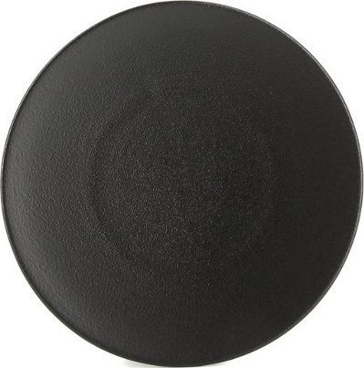 Pjatë e sheshtë Revol Equinoxe Flat Plate Cast Iron Style, 21.5 cm, porcelan, e zezë