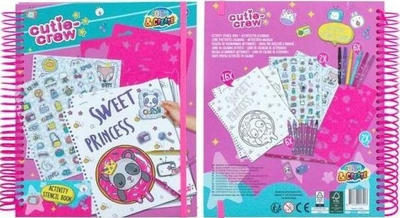 Set me aktivitete dhe ngjyrosje Canenco Cutie Crew, me ngjitëse edhe shabllone vizatimi