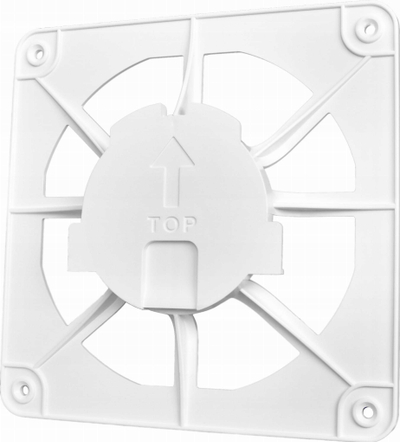 Grilë ventilimi AirRoxy DRIM, bazë paneli 150x150mm, e bardhë