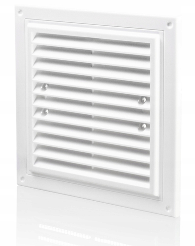 Решетка за вентилација Vents WPZFTMV, 350x350 mm, ABS пластика, бела