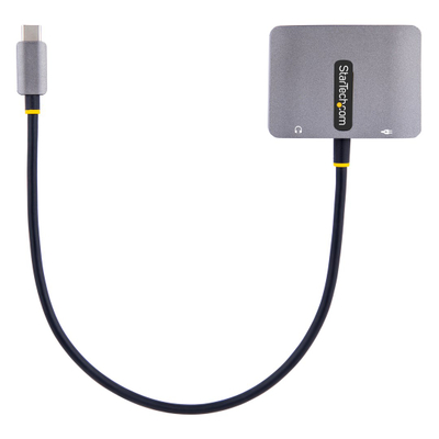 Видео адаптер StarTech USB-C во HDMI VGA, 4K 60Hz, сив