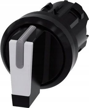 Çelës komandues Siemens SIRIUS ACT 3SU1002-2BL60-0AA0, 22mm, 3 pozicione, i zi e bardhë